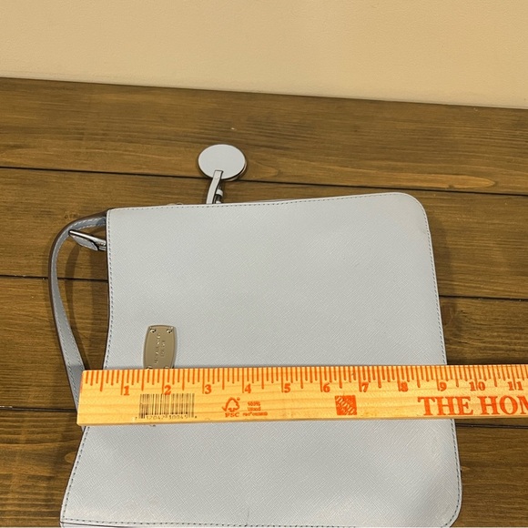 Michael Kors baby blue jet set messenger crossbody adjustable strap bag - Picture 13 of 14